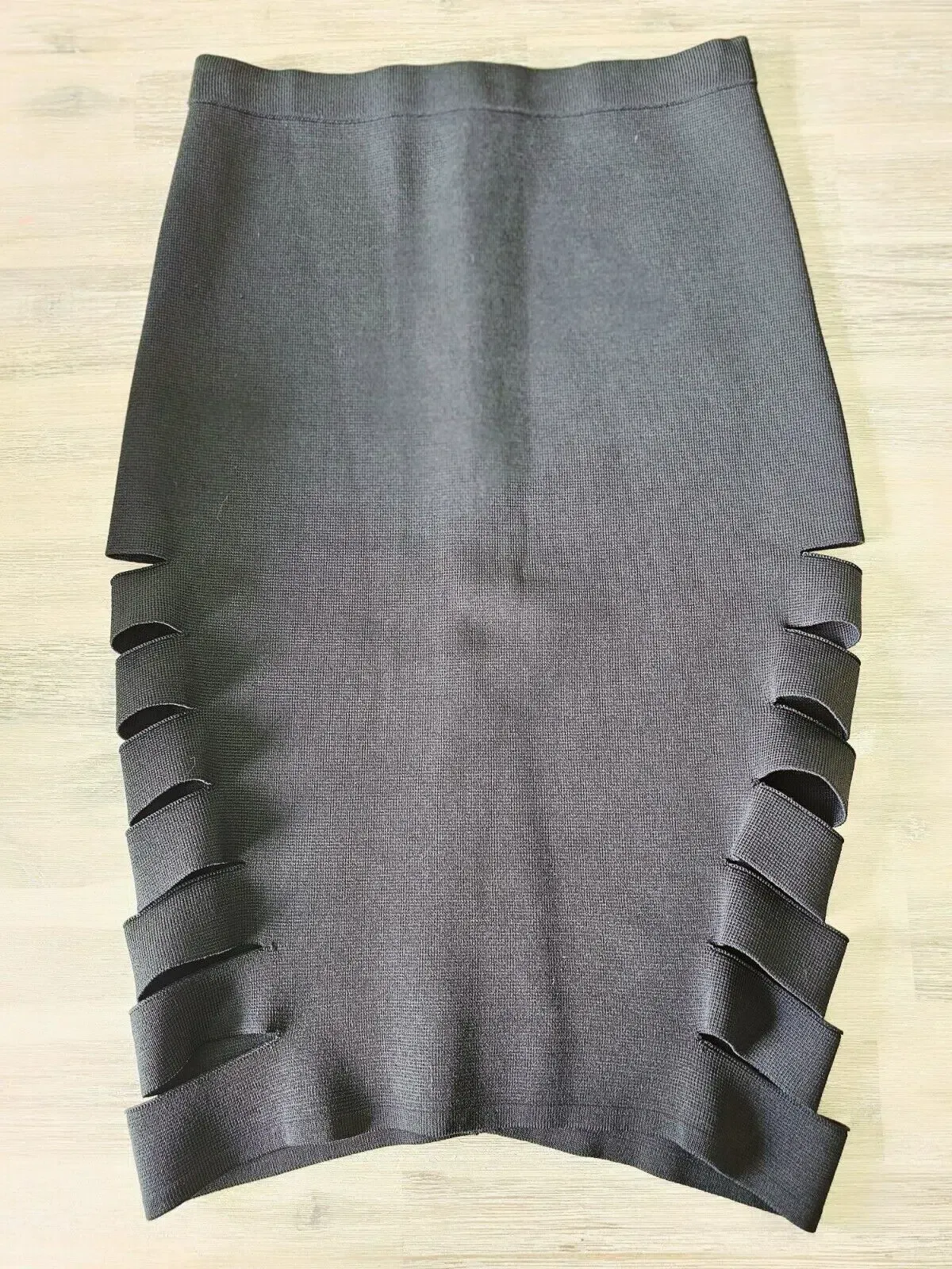 Dion Lee Crepe Cut Out Midi Skirt Black Size 8 - Image 4