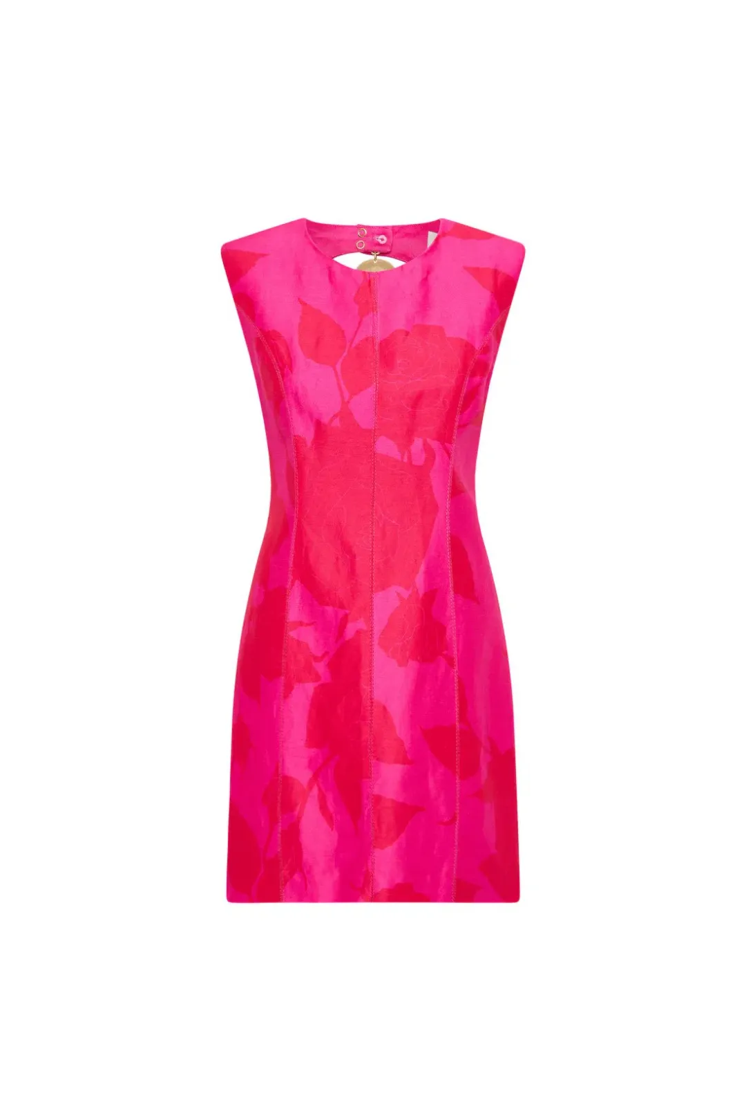 Aje Cove Pendant Mini Dress Pink Red Print Size 16 for rent on The Volte - main image