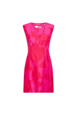 Aje Cove Pendant Mini Dress Pink Red Print Size 16 for rent on The Volte - image 3