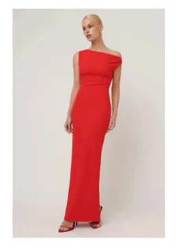 Effie Kats Inaya Gown Red Size 6 for rent on The Volte - image 1