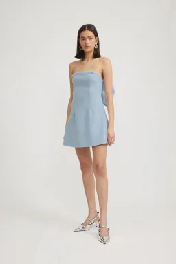 Tojhà Daria Mini Dress Powder Blue Size 8 for rent on The Volte - image 2