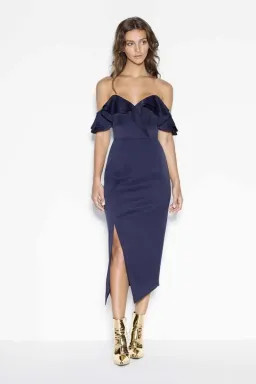 Sheike Allure Midi Dress Navy Size 14 for rent on The Volte - image 1