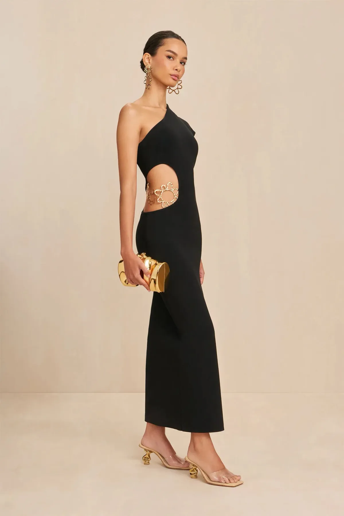 Cult Gaia Adrian Knit Dress Black Size AU 8 - Image 2