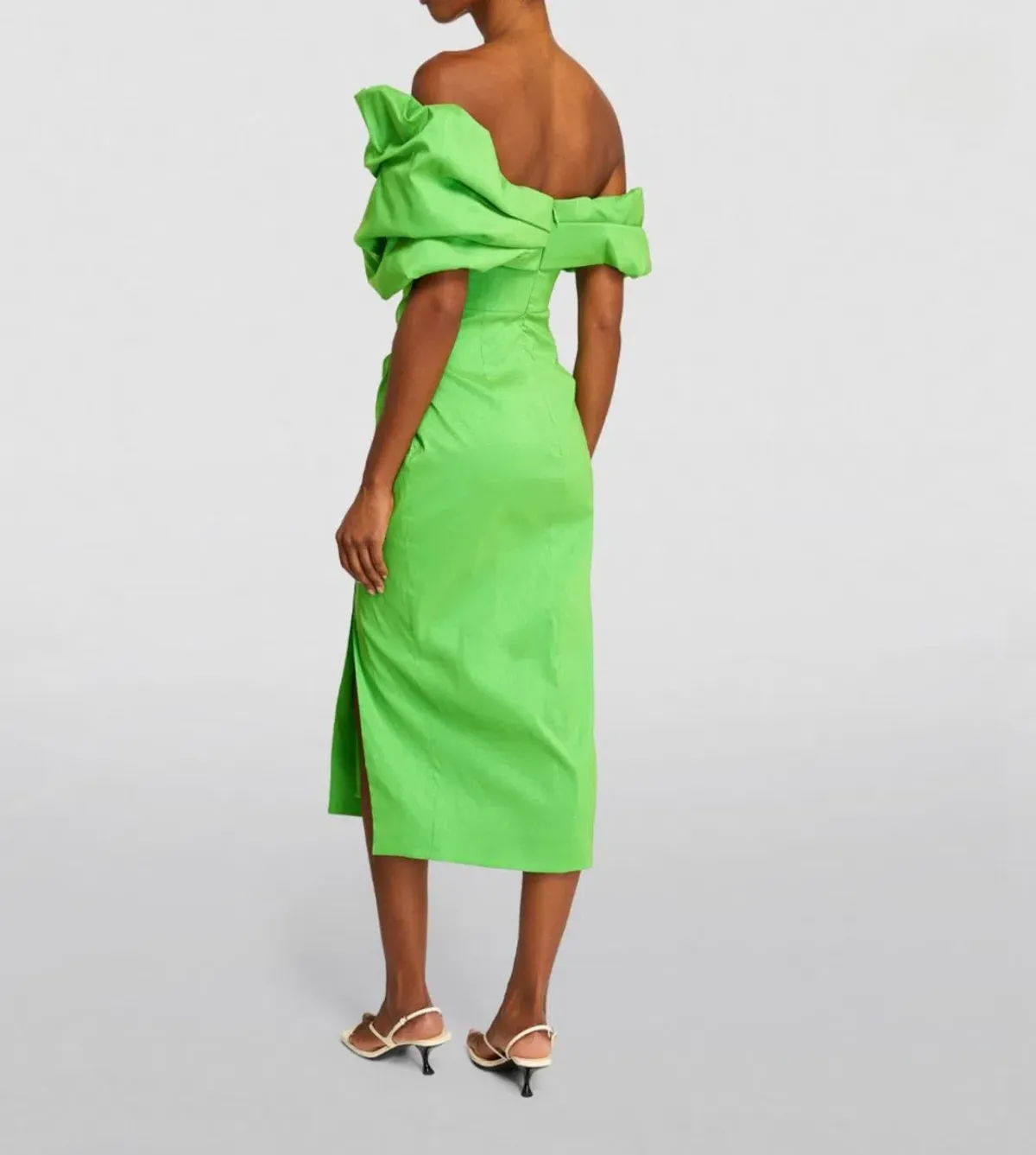 Rachel Gilbert Gia Midi Dress Green Size 3 / AU 12 - Image 3