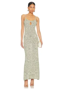 Bec & Bridge Willow Knit Maxi Dress Sage Green Marle Size S / AU 8 for rent on The Volte - image 1