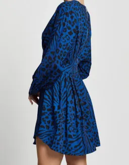 Mossman Wild Thoughts Dress Blue/Print Size 12 for rent on The Volte - image 4