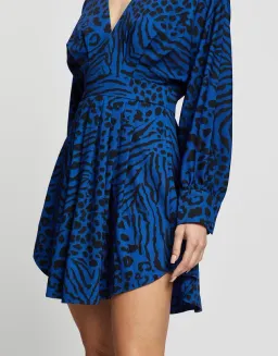 Mossman Wild Thoughts Dress Blue/Print Size 12 for rent on The Volte - image 2