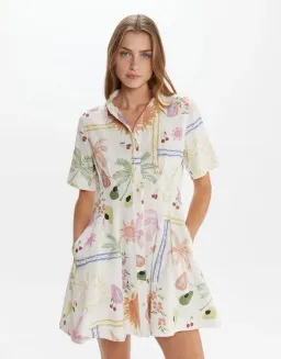 JAG Winona Flaneuse Corset Dress Print Size 14 for rent on The Volte - image 6