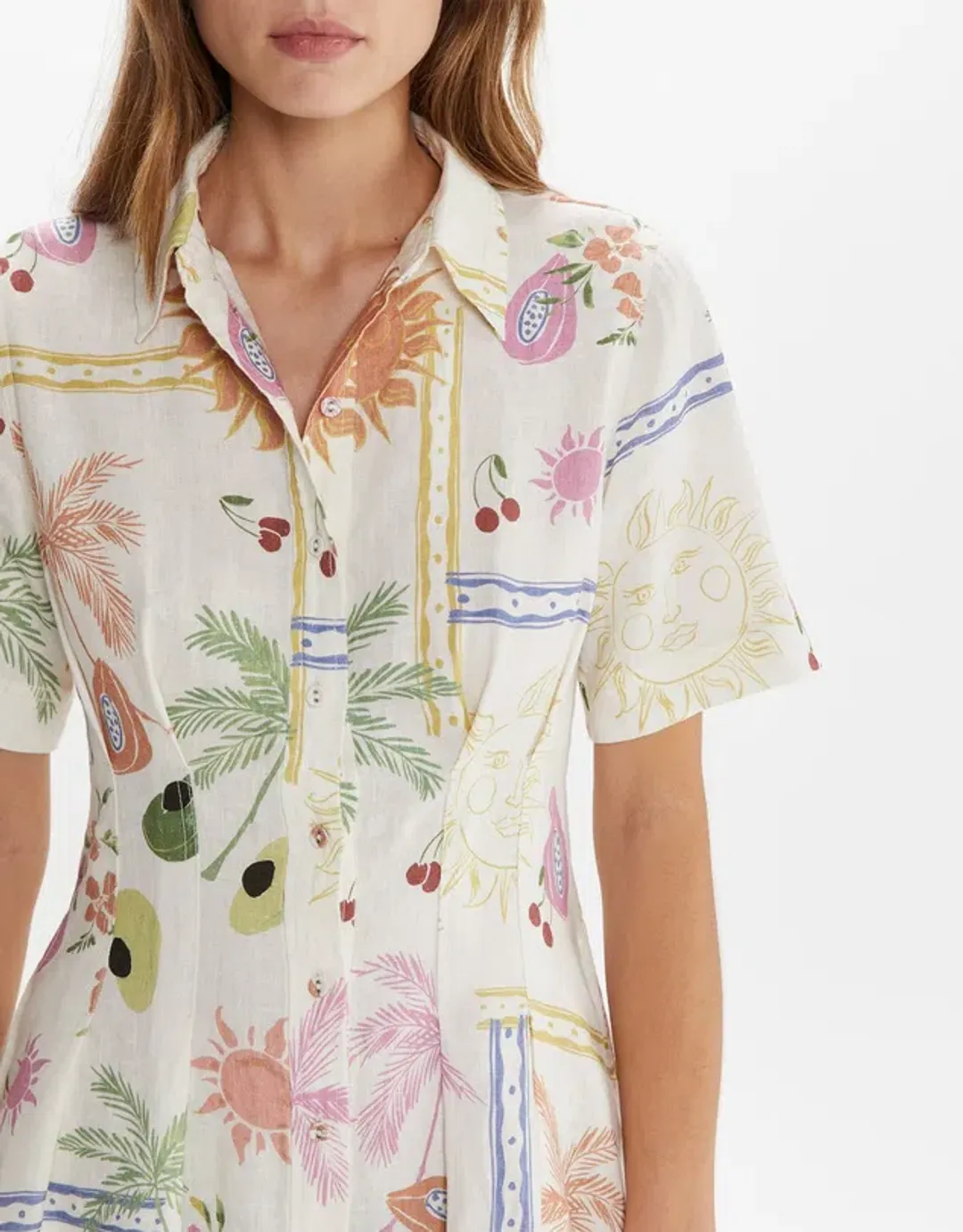 JAG Winona Flaneuse Corset Dress Print Size 14 for rent on The Volte - main image