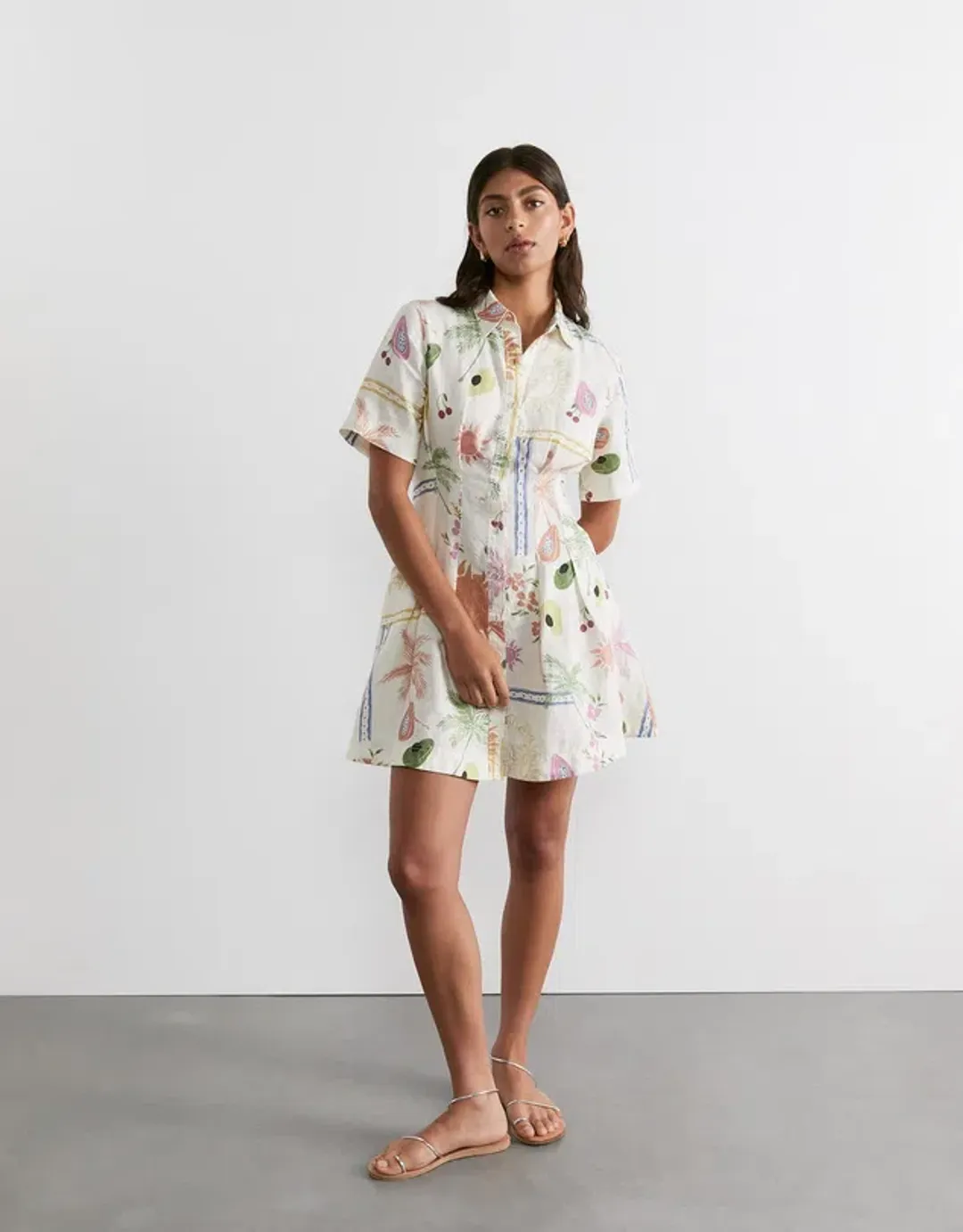 JAG Winona Flaneuse Corset Dress Print Size 14 for rent on The Volte - main image