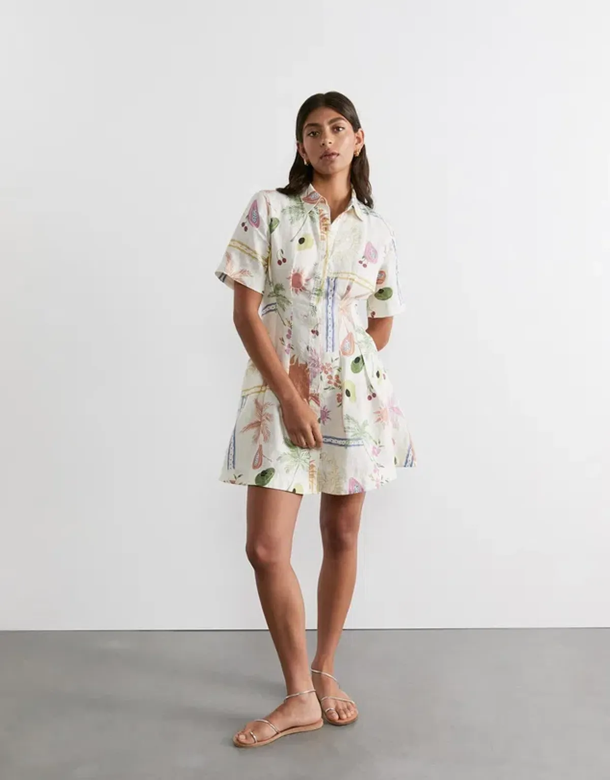 JAG Winona Flaneuse Corset Dress Print Size 14 for rent on The Volte - main image