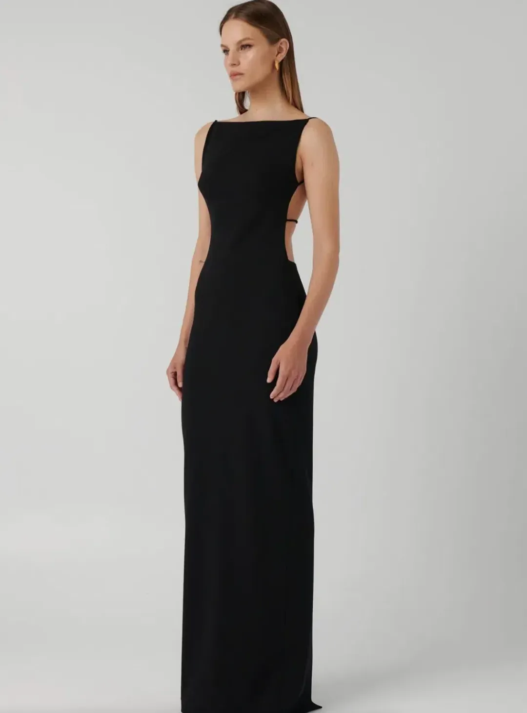 Effie Kats Gabbi Gown Black Size L /Au 12 for rent on The Volte - main image