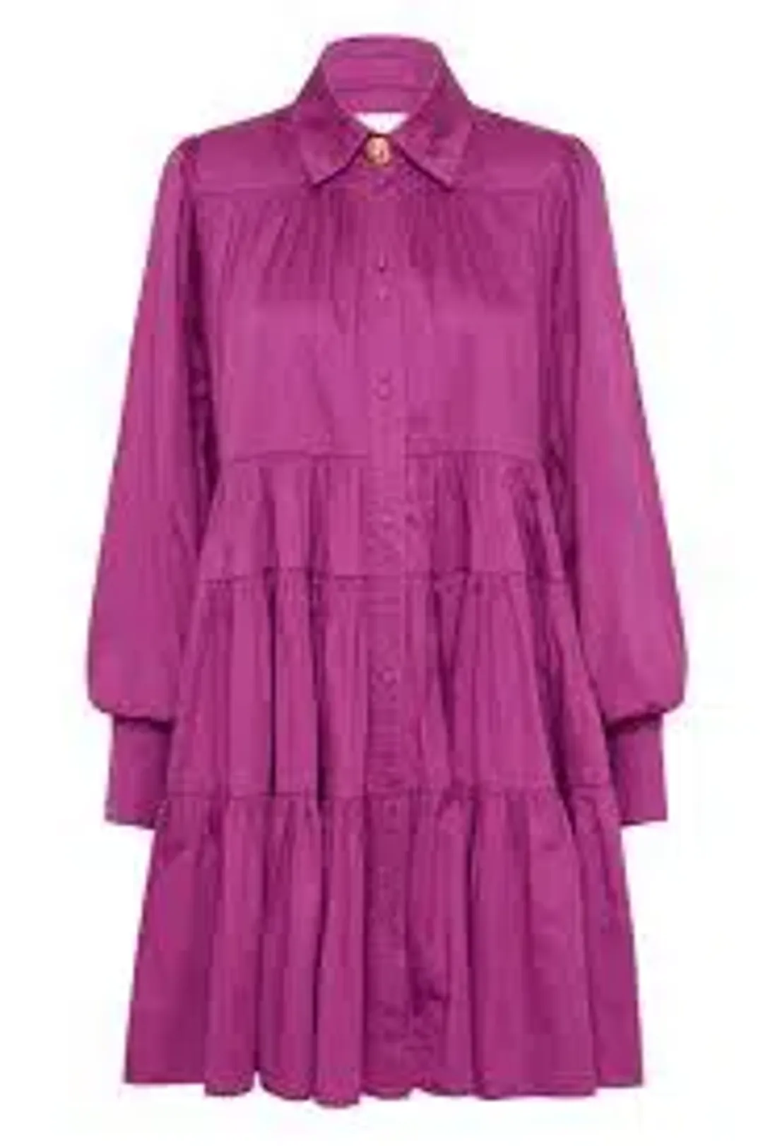 Aje Vie Smock Dress Plum Purple Size 12 for rent on The Volte - main image