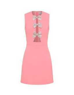 Rebecca Vallance Brittany Bow Mini Dress Pink Size 14 for rent on The Volte - image 4