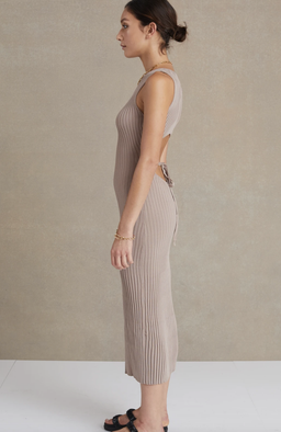 Bec & Bridge Lyla Midi Dress Grey Size 8 for rent on The Volte - image 3