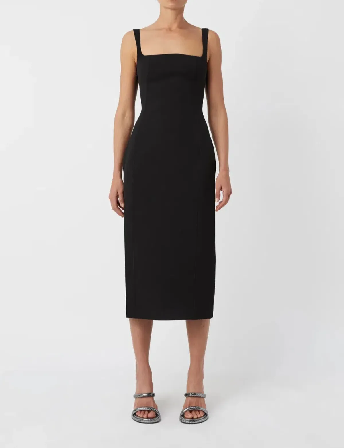 Camilla And Marc Ilona Midi Dress Black Size 12 - Image 4