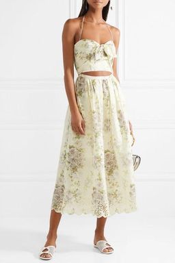 Zimmermann Iris Cut Out linen dress for rent on The Volte - image 1