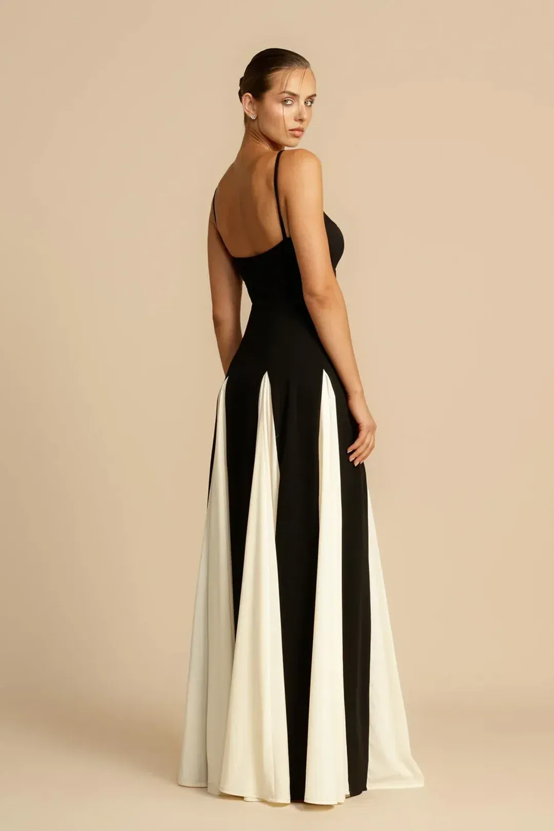 Arcina Ori Paloma Dress Black/White Size 8 for rent on The Volte - main image