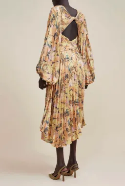 Acler Palms Midi Dress Kaleidoscope Floral Size 8 for rent on The Volte - image 4