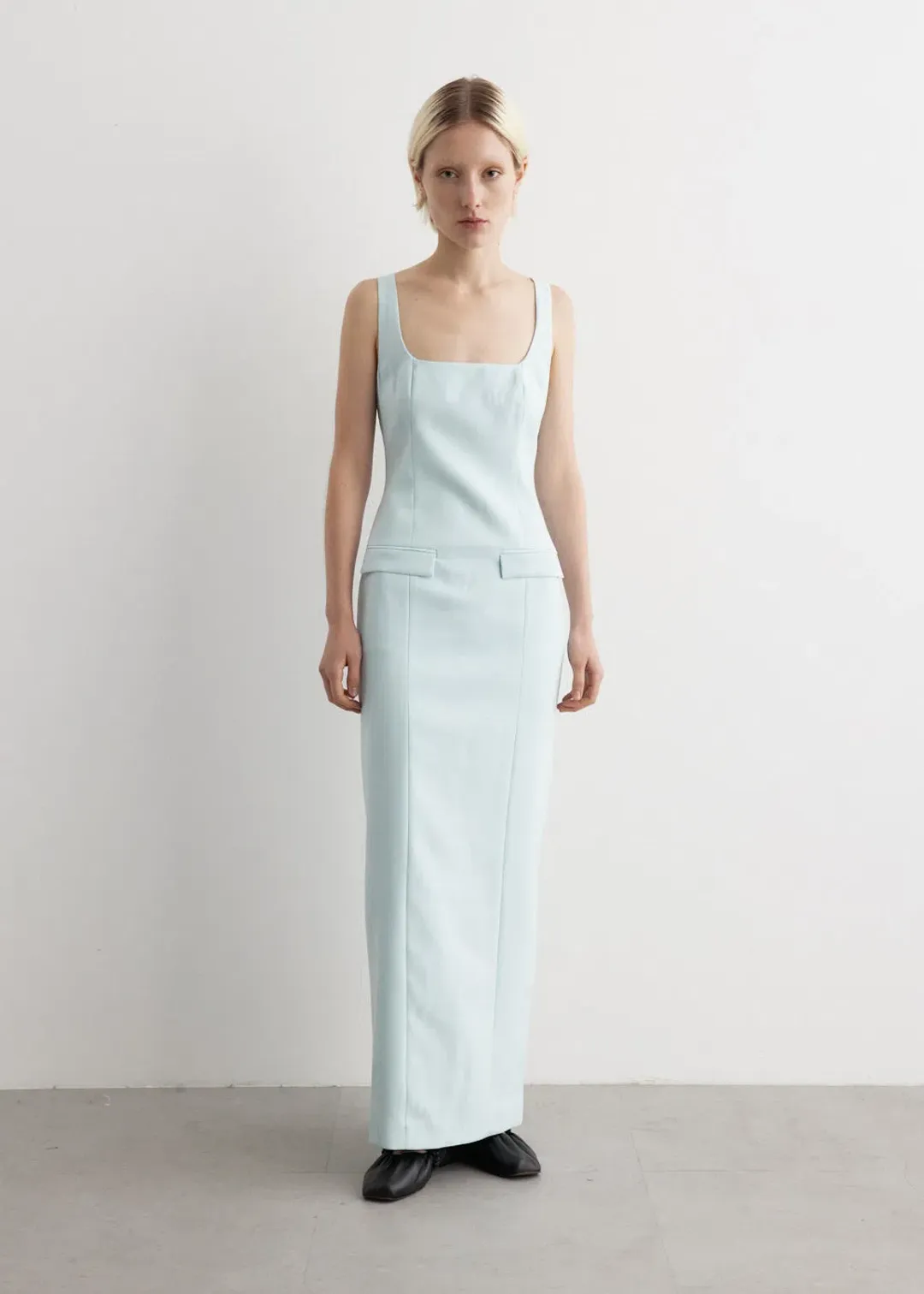 Anna Quan Ivana Dress Ice Blue Size 8 for rent on The Volte - main image