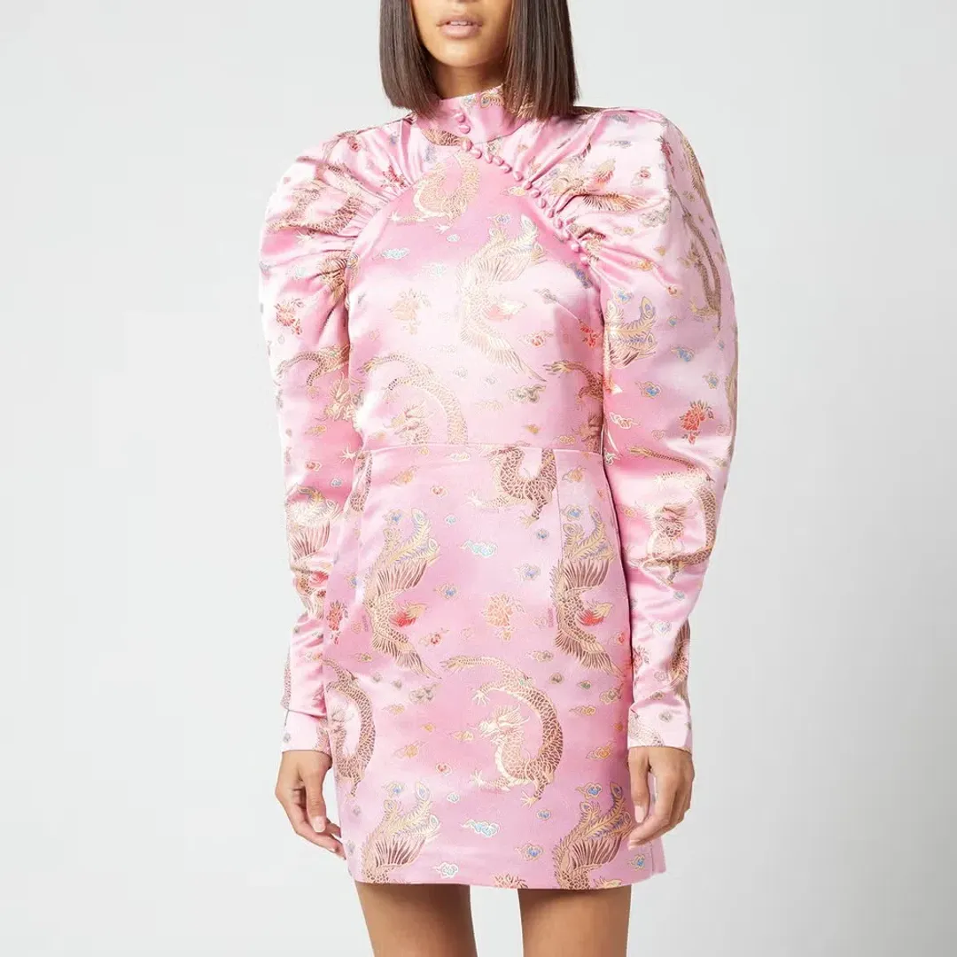 Rotate Birger Christensen Kim Dress Orchid Pink Size 10 for rent on The Volte - main image
