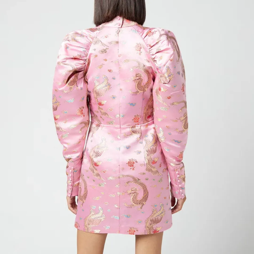 Rotate Birger Christensen Kim Dress Orchid Pink Size 10 for rent on The Volte - main image