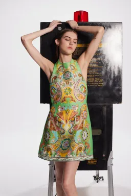 Alemais Pinball Mini Dress Multi Size 8 for rent on The Volte - image 2