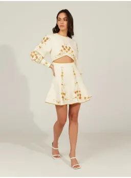 Alice McCall Lera Mini Dress Vanilla Bean Size AU 10 for rent on The Volte - image 2