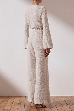 Shona Joy Hayes Drawstring Jumpsuit Cream Size 10 for rent on The Volte - image 2