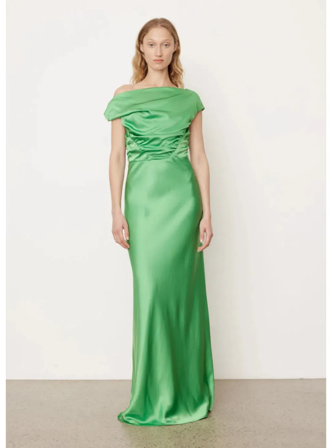 Paris Georgia 07 Davie Maxi Dress in Basil Size AU 6 for rent on The Volte - main image