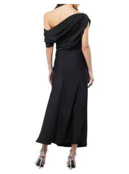 Mossman Love In The Dark Midi Dress Black Size AU 8 for rent on The Volte - image 4
