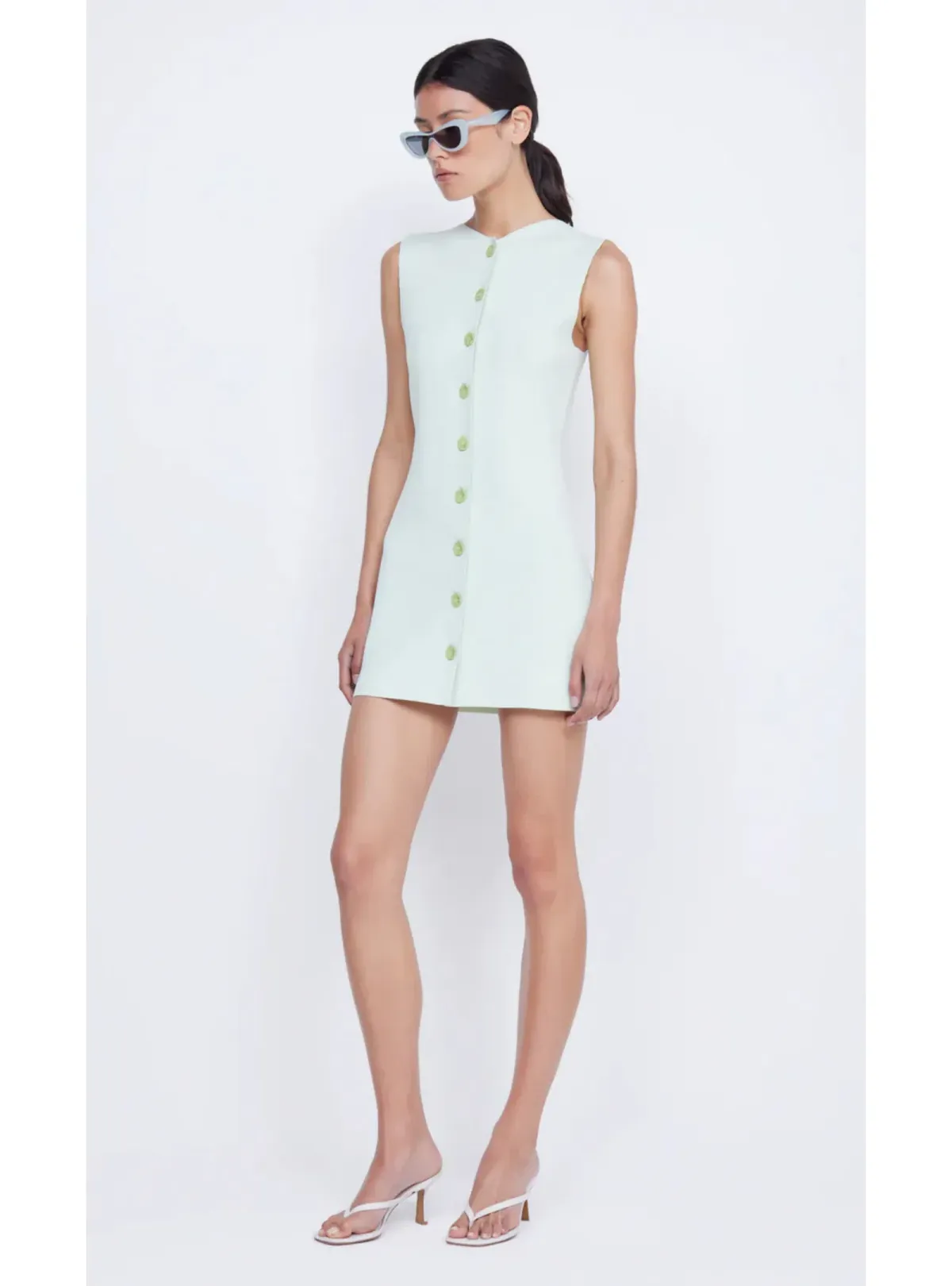 Bec & Bridge Ilora Knit Mini Dress Mint Size AU 10 - Image 2