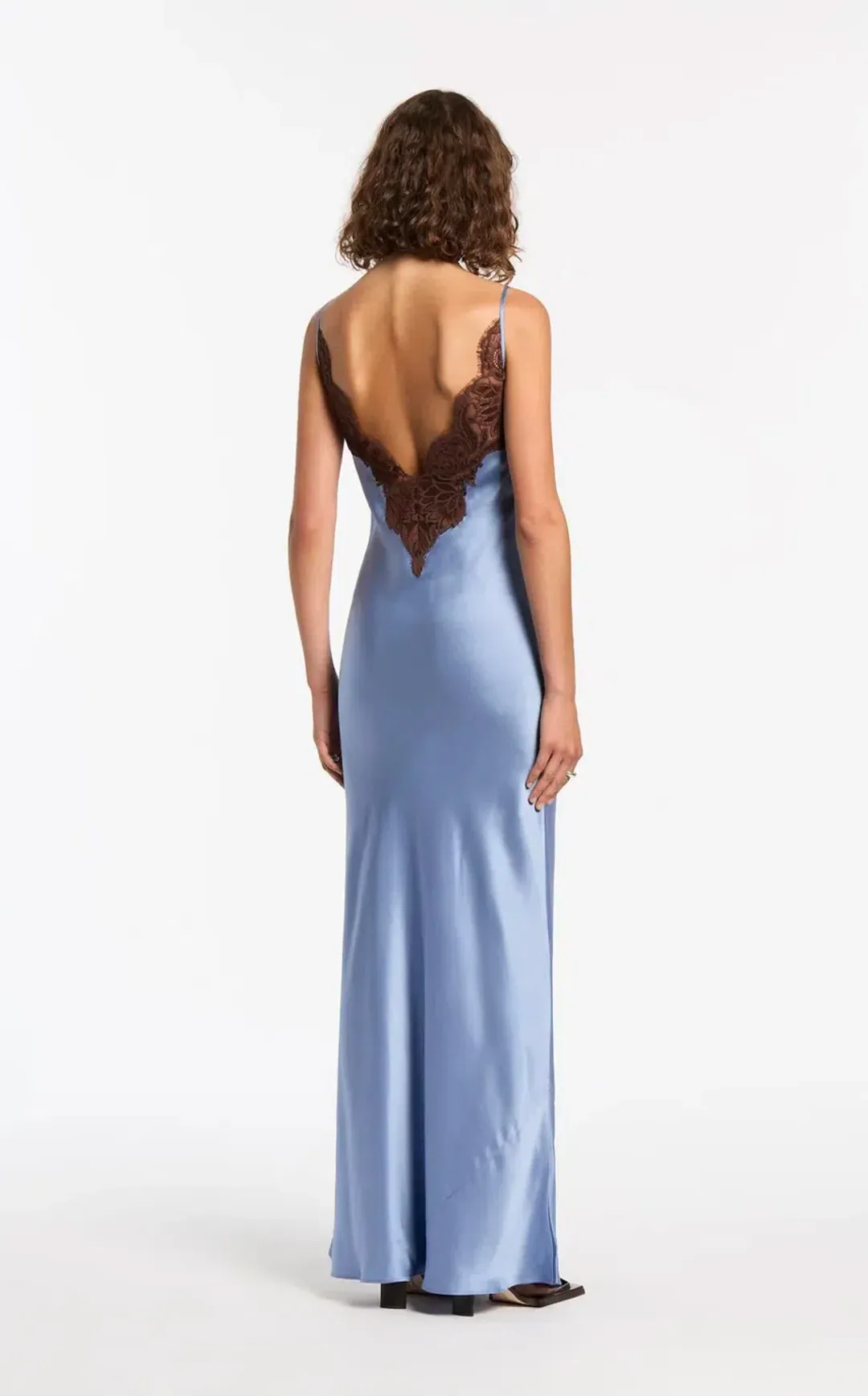 Sir The Label Danseurs Lace Slip Dress In Bleue Size 0 / AU 6 for rent on The Volte - main image