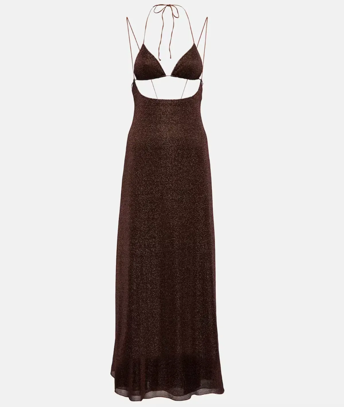Oséree Lumiére Kini Maxi Dress in Chocolate Size S / AU 8 - Image 4