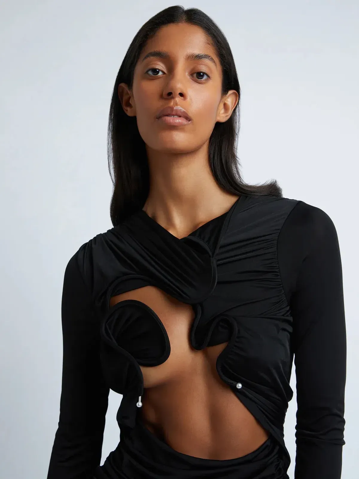 Christopher Esber Venus Long Sleeve Dress Black Size 8 / 8-10 AU - Image 4