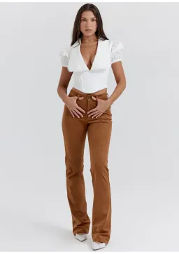 House of CB Augusta Pin Tuck Top White Size S / AU 8 for rent on The Volte - image 1