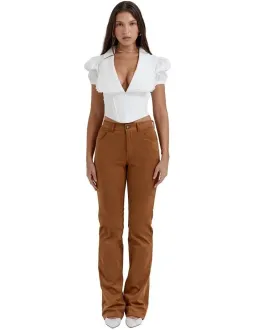 House of CB Augusta Pin Tuck Top White Size S / AU 8 for rent on The Volte - image 4