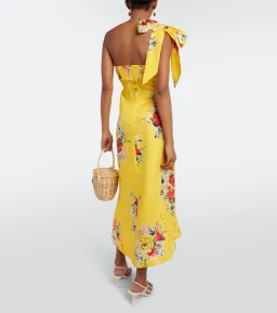 Zimmermann Alight Asymmetric Midi Dress in Yellow Floral Size 1 / AU 10 for rent on The Volte - image 2