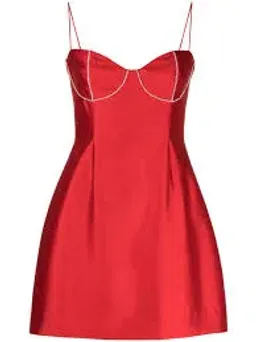 Rachel Gilbert Rozalia Mini Dress Red Size 6 for rent on The Volte - image 3