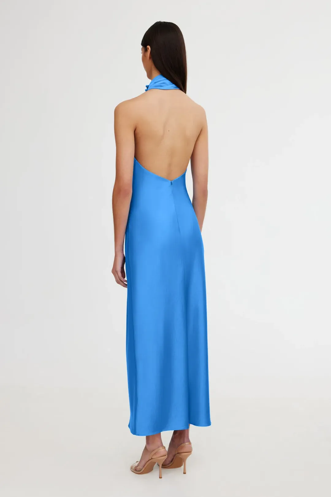 Significant Other Darcy Backless Dress Azure Blue Size 8 for rent on The Volte - main image