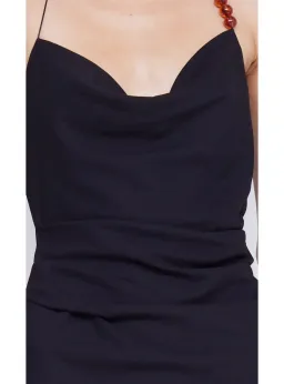 Bec & Bridge Desiree Tuck Mini Dress Black Size AU 10 for rent on The Volte - image 2