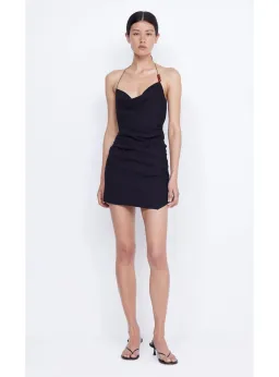 Bec & Bridge Desiree Tuck Mini Dress Black Size AU 10 for rent on The Volte - image 1