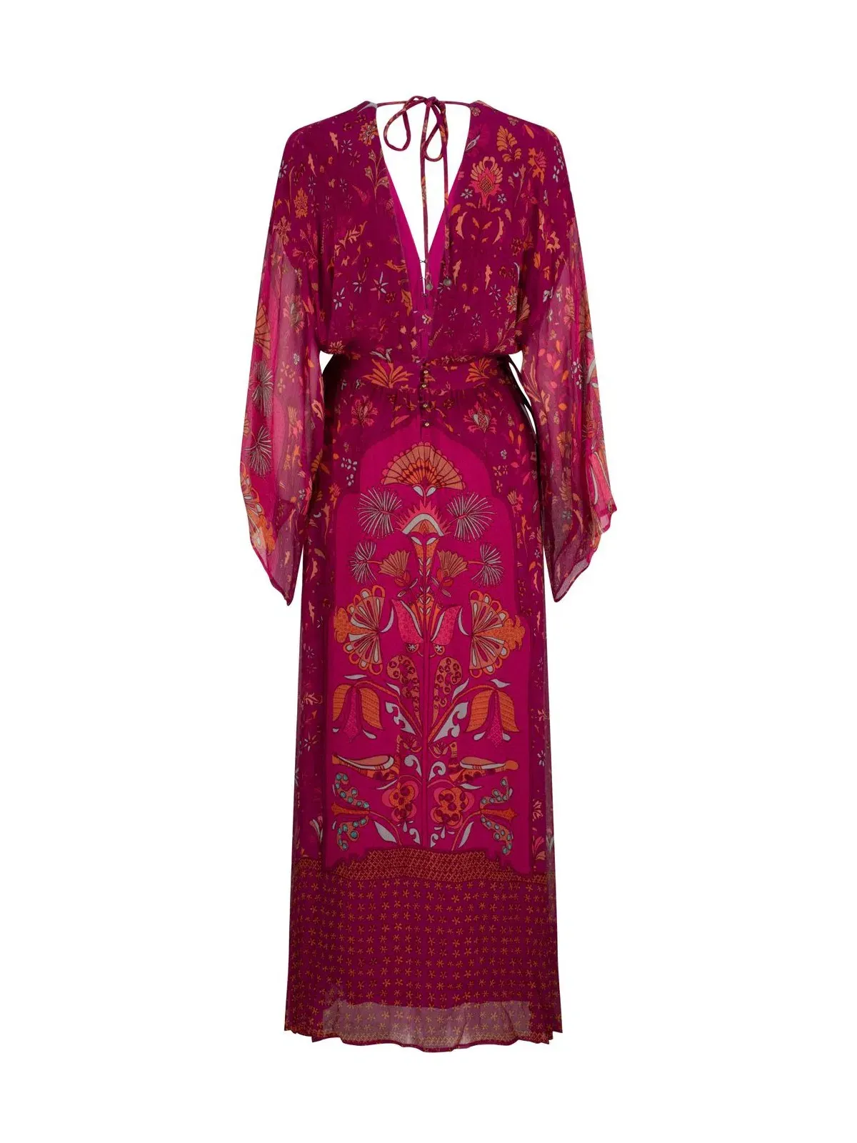 Tigerlily Alexandria Manda Maxi Dress Raspberry Size 16 - Image 3