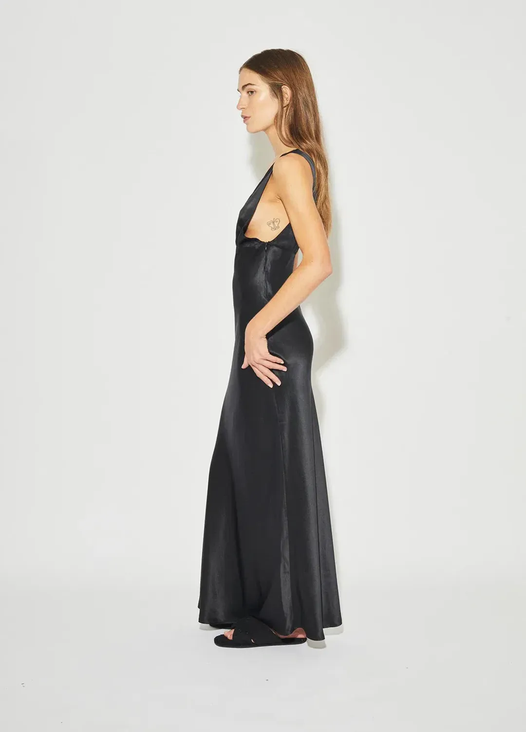 Maison Essentiele Vintage Maxi Dress Black Size 6 for rent on The Volte - main image