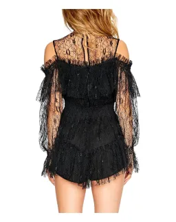 Alice McCall One in A Million Lace Playsuit Black Size 6 for rent on The Volte - image 3