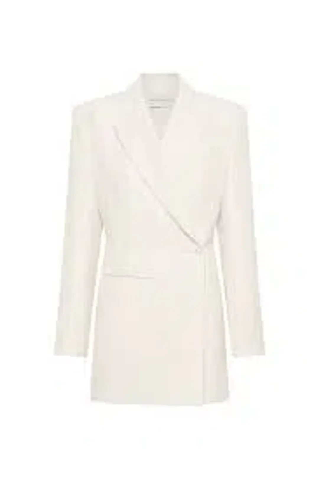 Camilla & Marc Riba Mini Blazer Dress in Cream Size 8 for rent on The Volte - main image