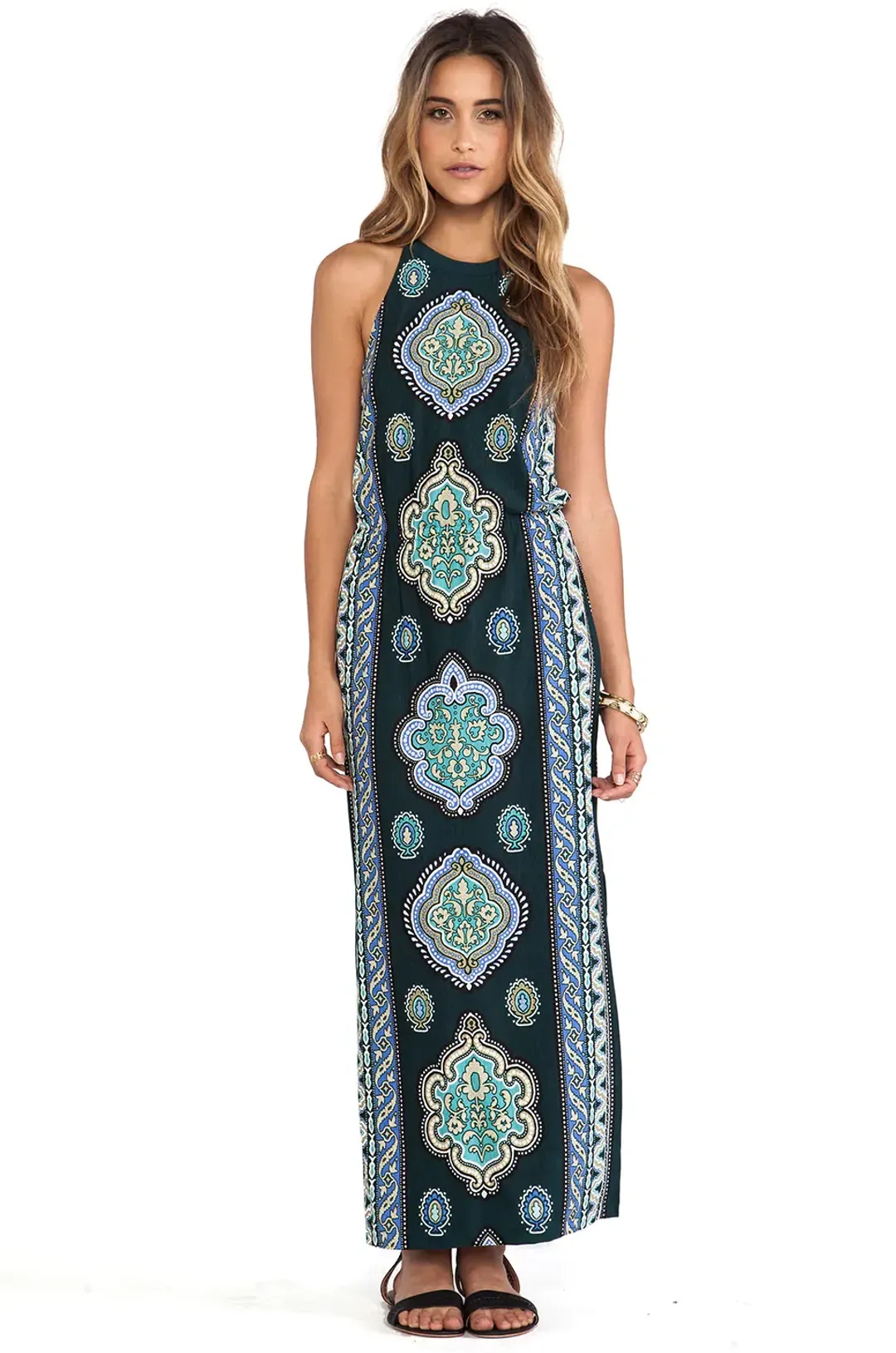 Tigerlily Mughal Midi Dress Print Size 6 for rent on The Volte - main image