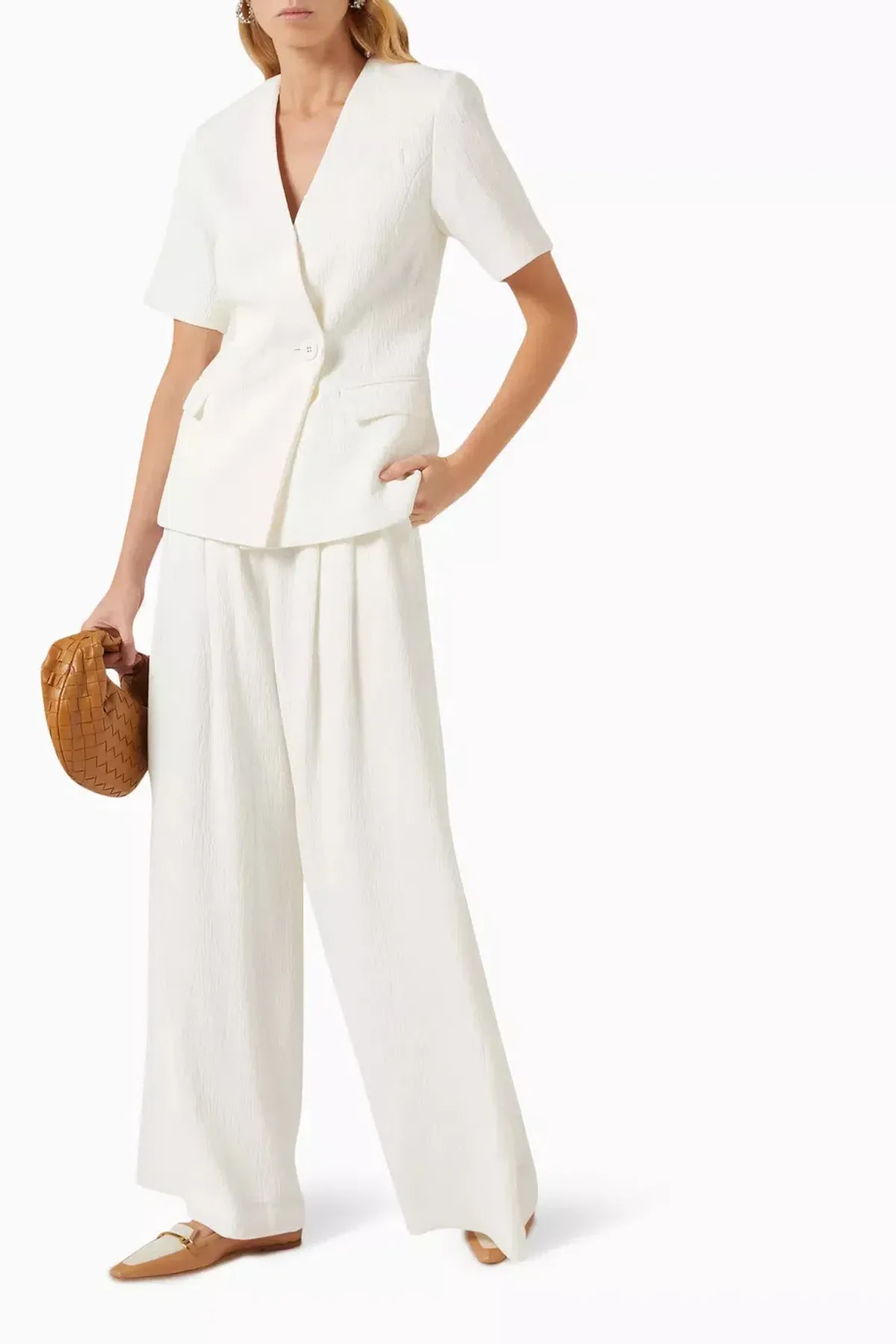 Anna Quan Kathleen Jacket And Matteo Pants Set In Carta 6 - Image 4