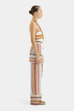 Sir the Label Caprera Wrap Halter Mini Dress Milazzo Stripe Print Size 1 / AU 6-8 for rent on The Volte - image 10