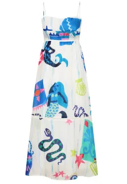 Kate Ford Pella Ladder Bustier Dress Print Size 4 / 14 AU for rent on The Volte - image 4